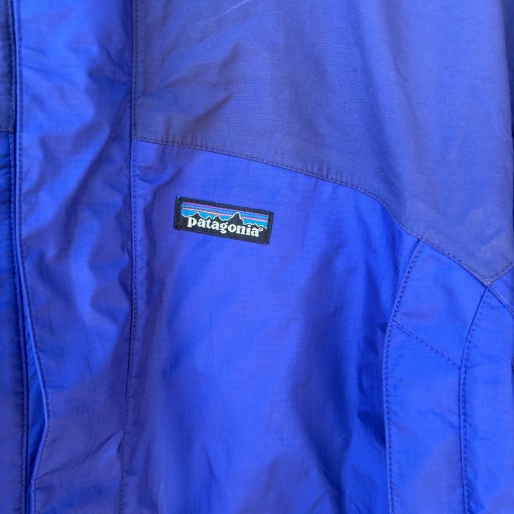 Patagonia Vtg Knifeblade Ski Rain hard Shell Jacket Ski Parka Men's L Blue - Picture 3 of 15